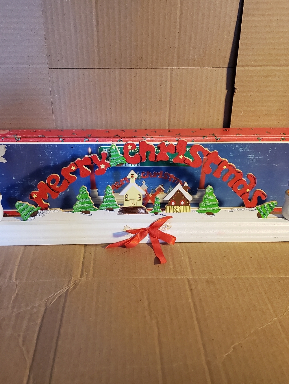 Vintage House Of Lloyd Christmas Around The World Taper Candle Holder With Box